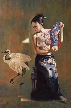 ヌード Painting - Guan ZEJU 22 中国人少女のヌード